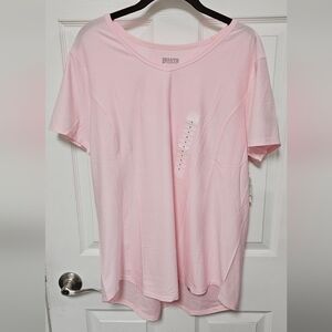 Duluth Trading Co Light Pink Short Sleeve Tee